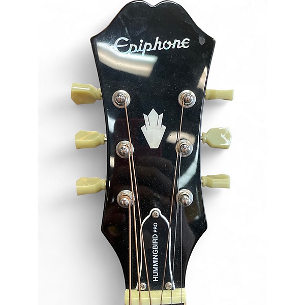 【10296】 EPIPHONE humming bird pro ブラック Epiphone Hummingbird Studio Acoustic-electric - Trans Ebony