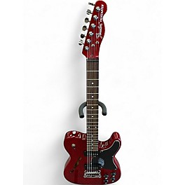 Used Fender TELECASTER Crimson Red Trans Hollow Body Electric Guitar