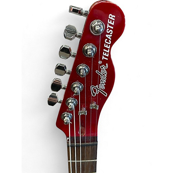 Used Fender TELECASTER Crimson Red Trans Hollow Body Electric Guitar