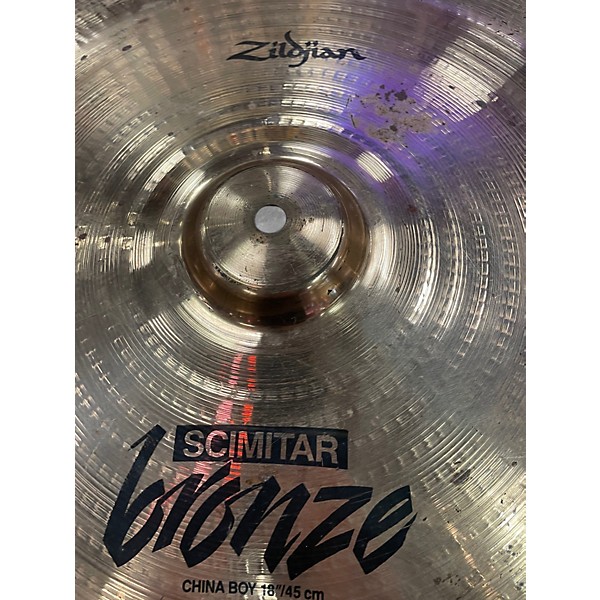 Used Zildjian 18in SCIMITAR BRONZE CHINA BOY Cymbal