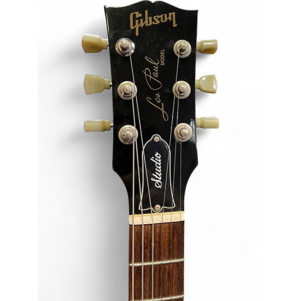 Used 2002 Gibson Les Paul Studio Ebony Solid Body Electric Guitar