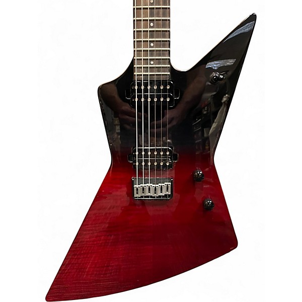Used Chapman Ghost Fret Red to Black Fade Solid Body Electric Guitar