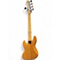 Used Squier Affinity Jazz Bass V 5 String Blonde Electric Bass Guitar