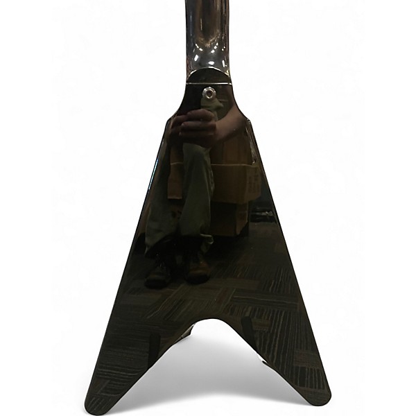 Used Gibson 70'S FLYING V MIRROR Black Solid Body Electric Guitar