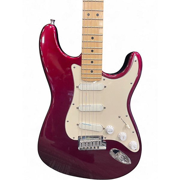 Used Fender Strat Plus Midnight Wine Solid Body Electric Guitar