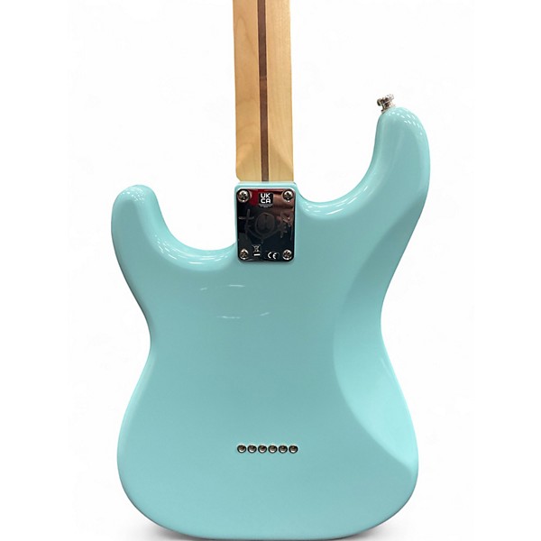 Used Fender Tom Delonge Signature Stratocaster Sonic Blue Solid Body Electric Guitar