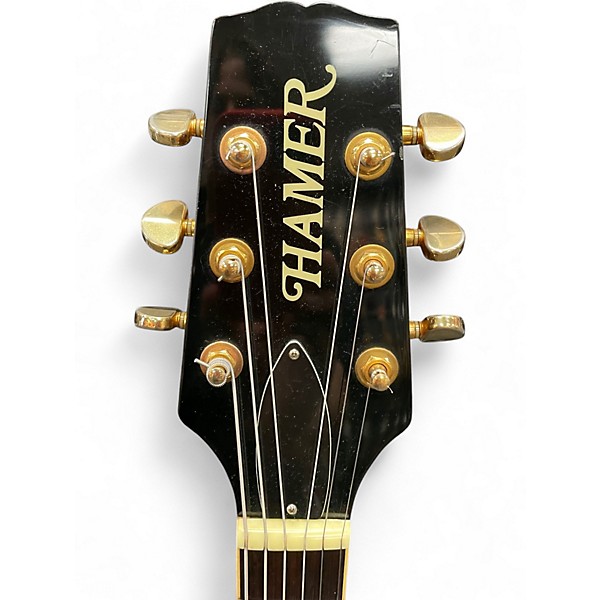 Used Hamer ECHOTONE Amber Hollow Body Electric Guitar