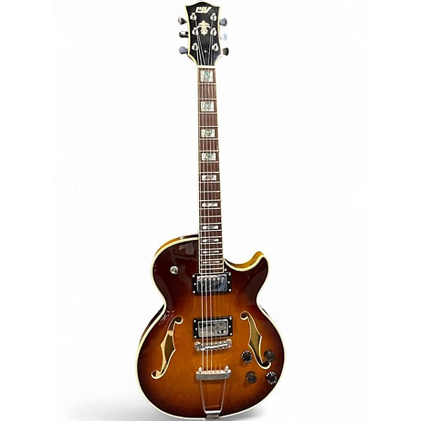 Used Iyv ITZJ300 2 Tone Sunburst Hollow Body Electric Guitar