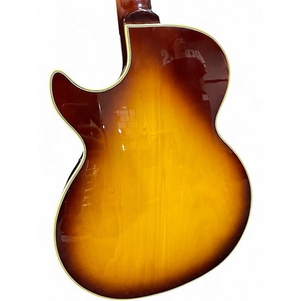 Used Iyv ITZJ300 2 Tone Sunburst Hollow Body Electric Guitar