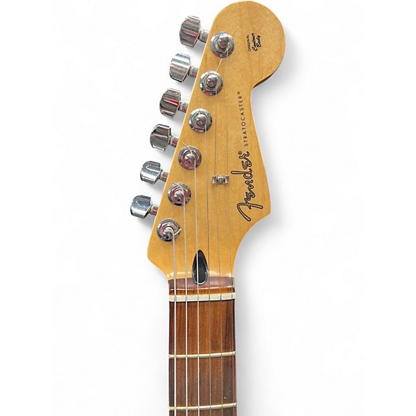 Used Fender LTD PLAYER STRATOCASTER HSS Candy Red Burst Solid Body Electric Guitar