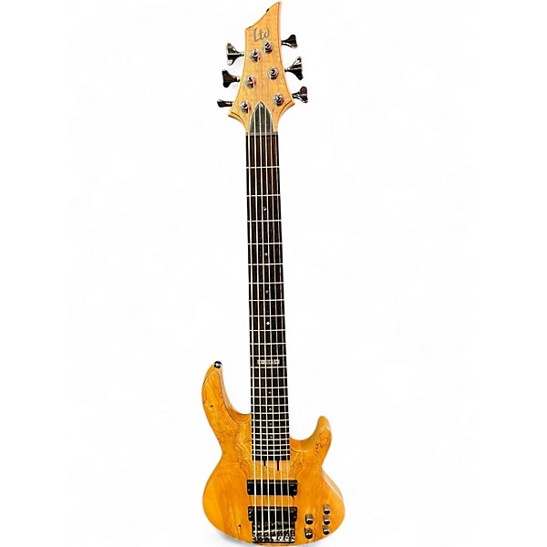 Used ESP B206 6 String NATURAL Electric Bass Guitar