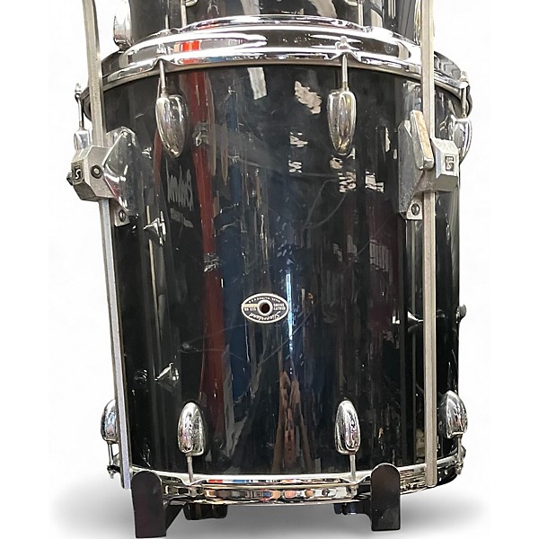 Used Slingerland 4 Piece MAPLE Black Drum Kit