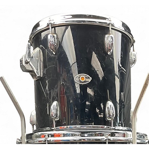 Used Slingerland 4 Piece MAPLE Black Drum Kit