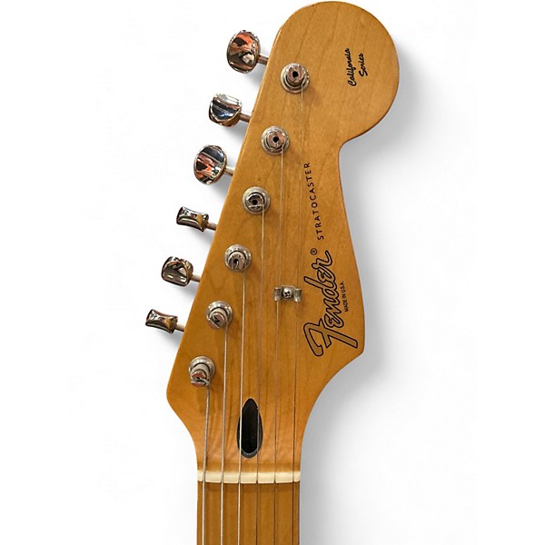 Used Fender California Series Stratocaster Black Solid Body Electric Guitar