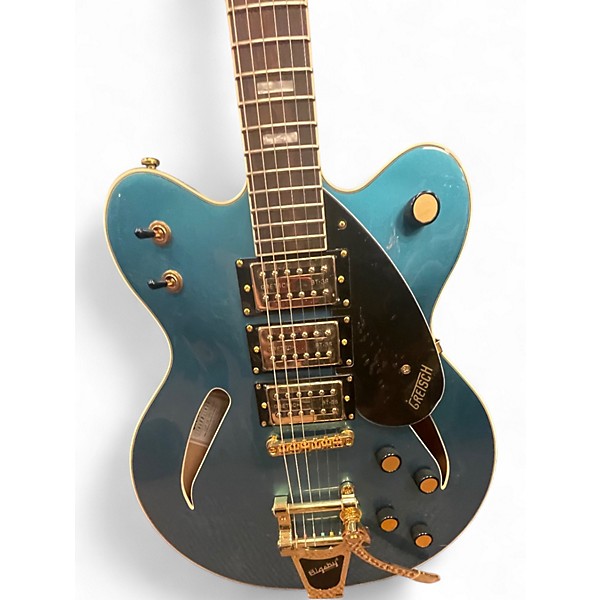 Used Gretsch Guitars CAT CB 3PU Blue Hollow Body Electric Guitar