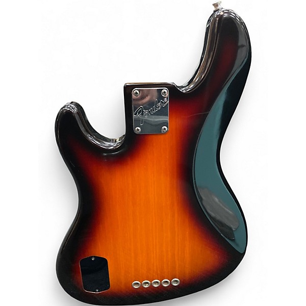 Used Fender American Deluxe Jazz Bass V 5 String 3 Tone Sunburst Electric Bass Guitar