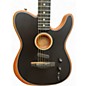 Used Fender American Acoustasonic Telecaster Black Acoustic Electric Guitar