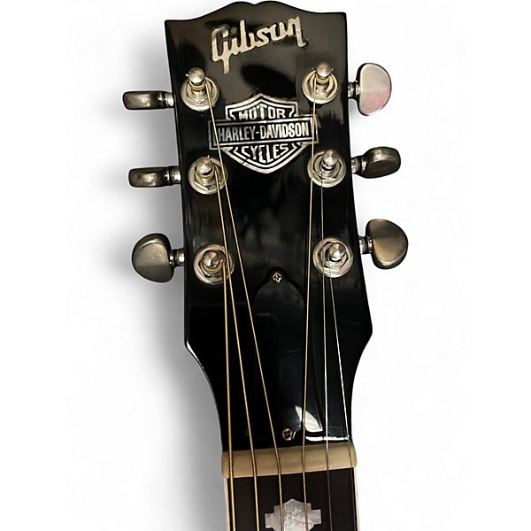 Vintage 1995 Gibson HARLEY DAVIDSON LTD Black Acoustic Guitar