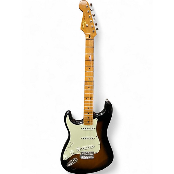 Used Squier Classic Vibe 1950S Stratocaster Left Handed 2 Color Sunburst Electric Guitar