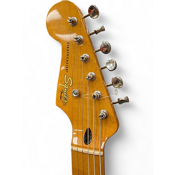 Used Squier Classic Vibe 1950S Stratocaster Left Handed 2 Color Sunburst Electric Guitar