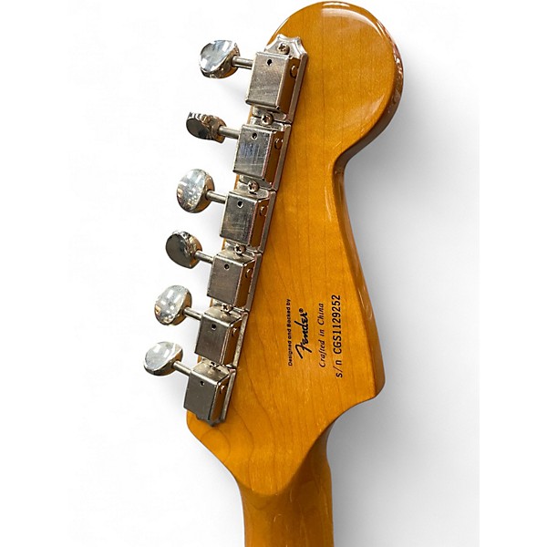 Used Squier Classic Vibe 1950S Stratocaster Left Handed 2 Color Sunburst Electric Guitar