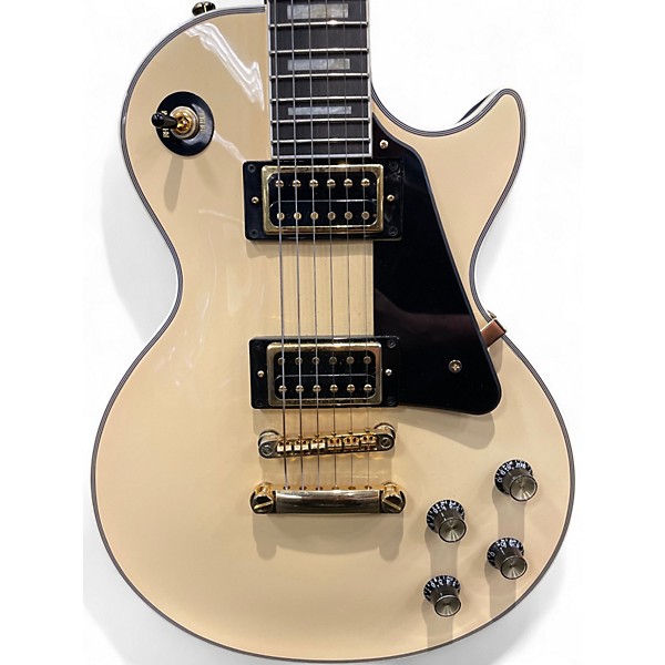 Used Epiphone Les Paul Custom Antique Ivory Solid Body