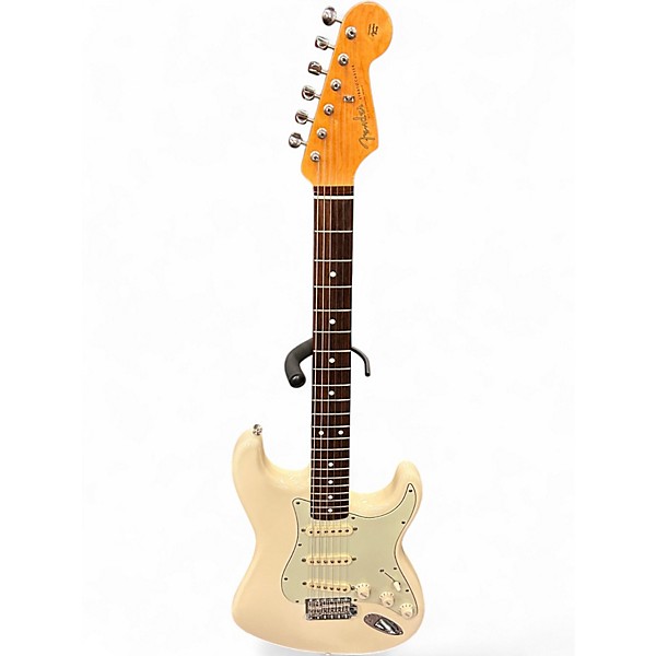 Used 2000s Fender John Mayer Special Editio Stratocaster Olympic White Solid Body Electric Guitar
