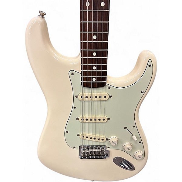 Used 2000s Fender John Mayer Special Editio Stratocaster Olympic White Solid Body Electric Guitar