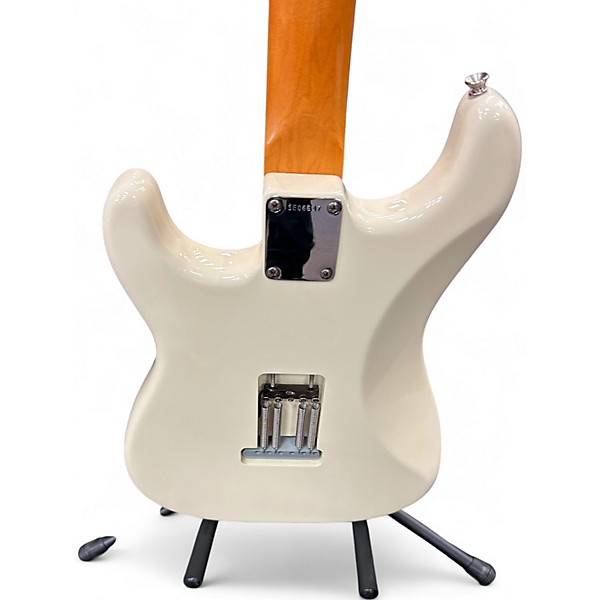 Used 2000s Fender John Mayer Special Editio Stratocaster Olympic White Solid Body Electric Guitar