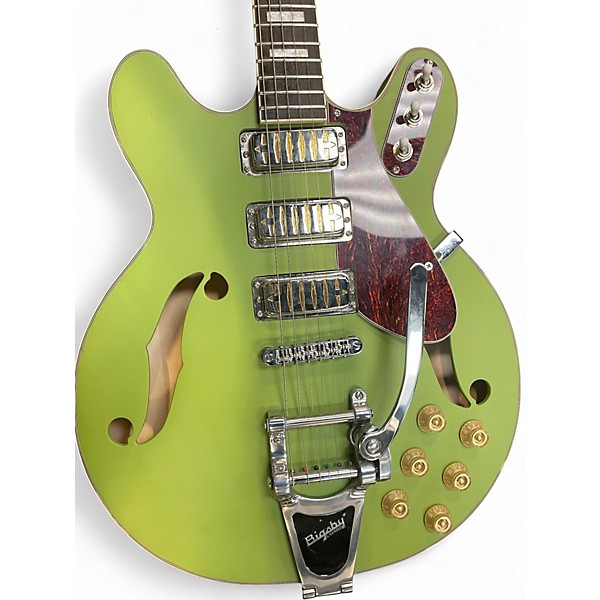 Used Airline H78 Green Hollow Body Electric Guitar