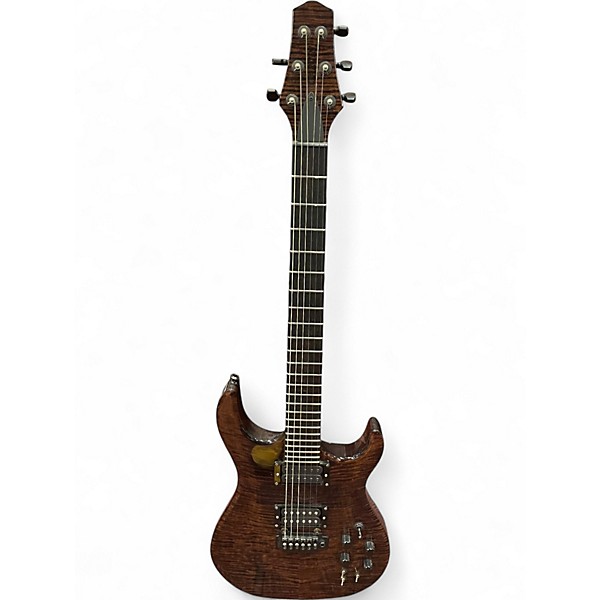 Used Carvin DC400 Trans Brown Solid Body Electric Guitar