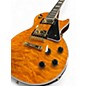 Used Epiphone LES PAUL CUSTOM QUILT TOP Trans Amber Solid Body Electric Guitar
