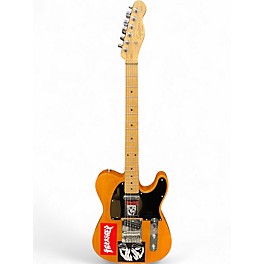 Used Squier Affinity Telecaster Trans Orange Solid Body Electric Guitar