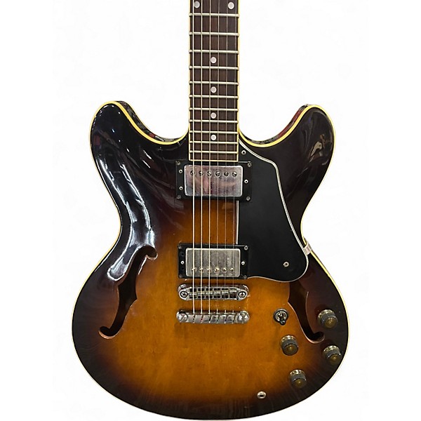 Used 1980s Ibanez AS80 Heritage Cherry Sunburst Hollow Body Electric Guitar