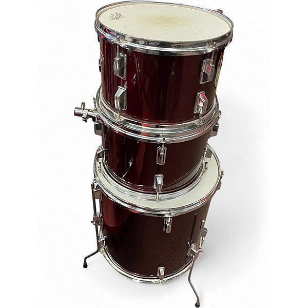 Used Rogers 4 Piece shell pack Red Drum Kit