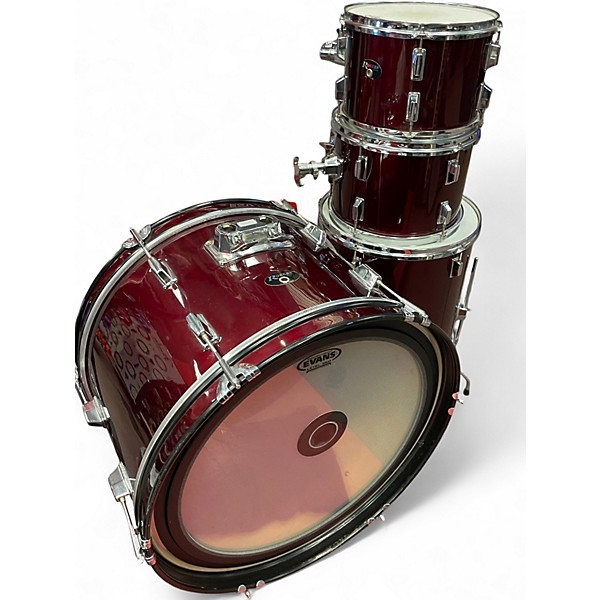 Used Rogers 4 Piece shell pack Red Drum Kit