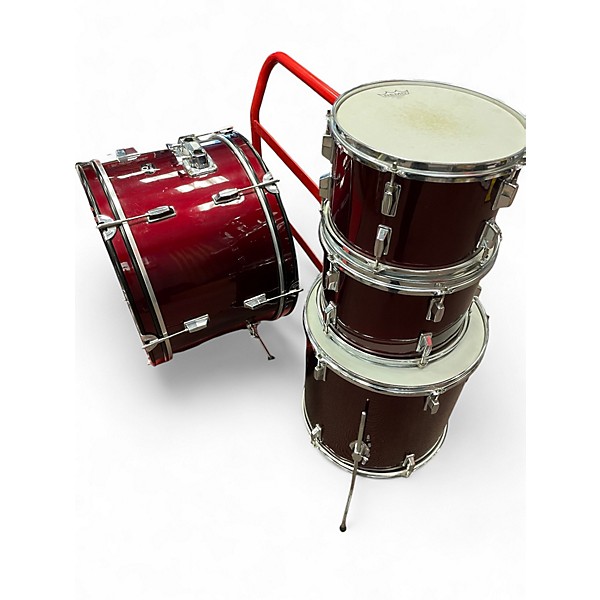 Used Rogers 4 Piece shell pack Red Drum Kit