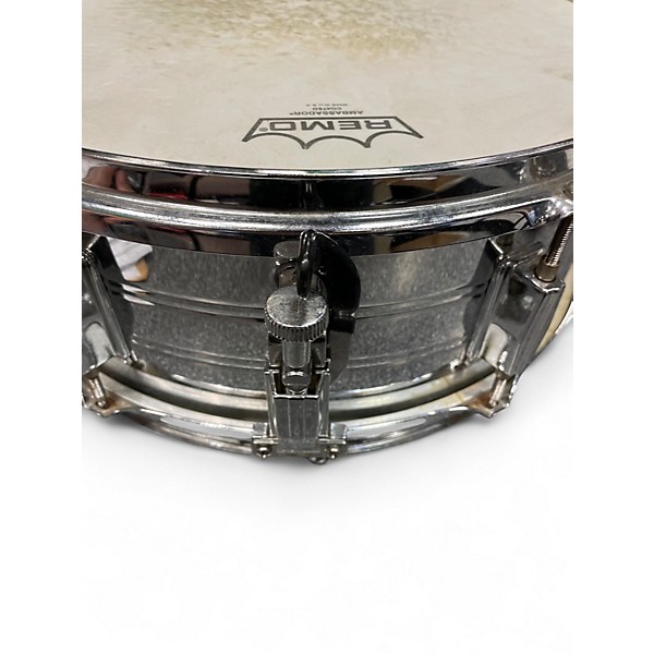 Used Rogers 14X6 snare Silver Drum