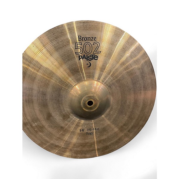 Used Paiste 14in 502 Hi Hat Pair Cymbal