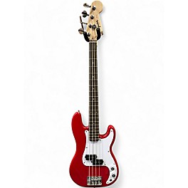 Used Squier Mini Precision Bass Dakota Red Electric Bass Guitar