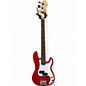 Used Squier Mini Precision Bass Dakota Red Electric Bass Guitar thumbnail
