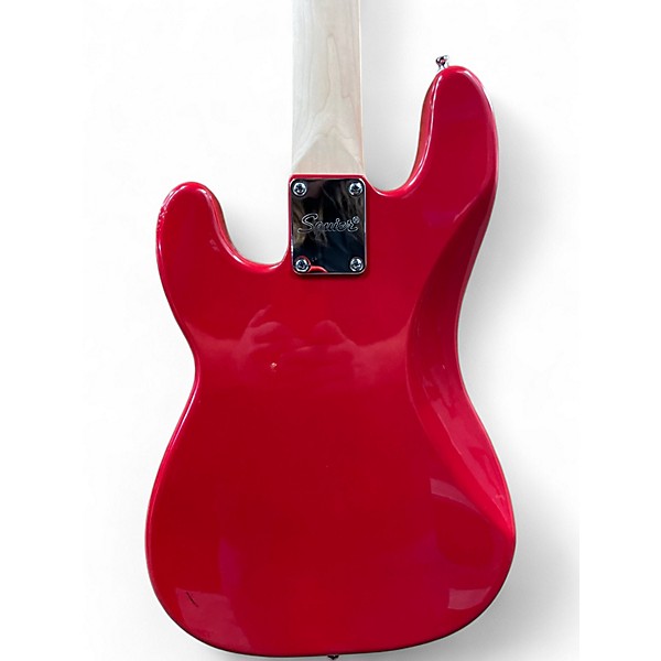 Used Squier Mini Precision Bass Dakota Red Electric Bass Guitar