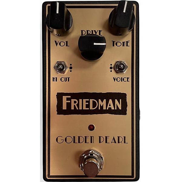 Used Friedman Golden Pearl Overdrive Effect Pedal
