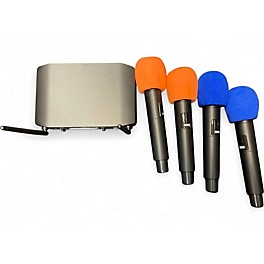 Used Professional 4 wireless microphone system Handheld Wireless System