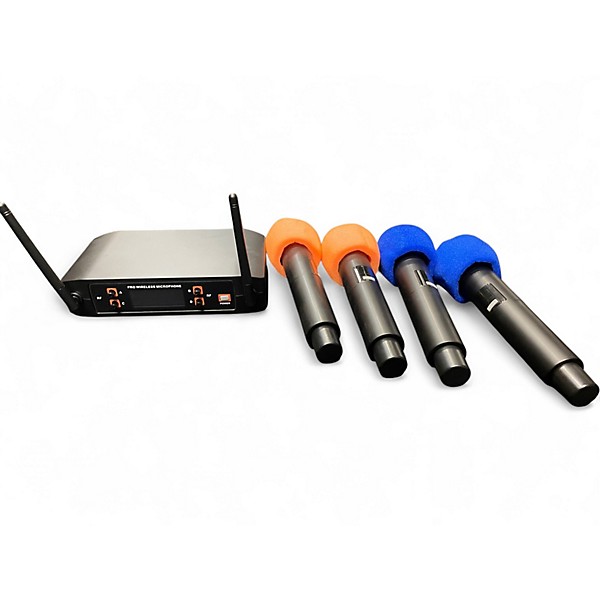 Used Professional 4 wireless microphone system Handheld Wireless System