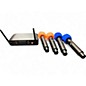 Used Professional 4 wireless microphone system Handheld Wireless System