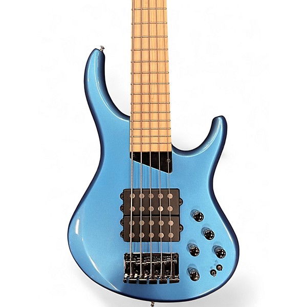 Used MTD Kingston Super 5 Blue Electric Bass Guitar