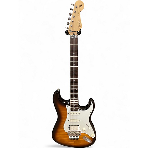 Used Fender STRATOCASTER FLOYD ROSE SQUIER SERIES  3 Color Sunburst Solid Body Electric Guitar