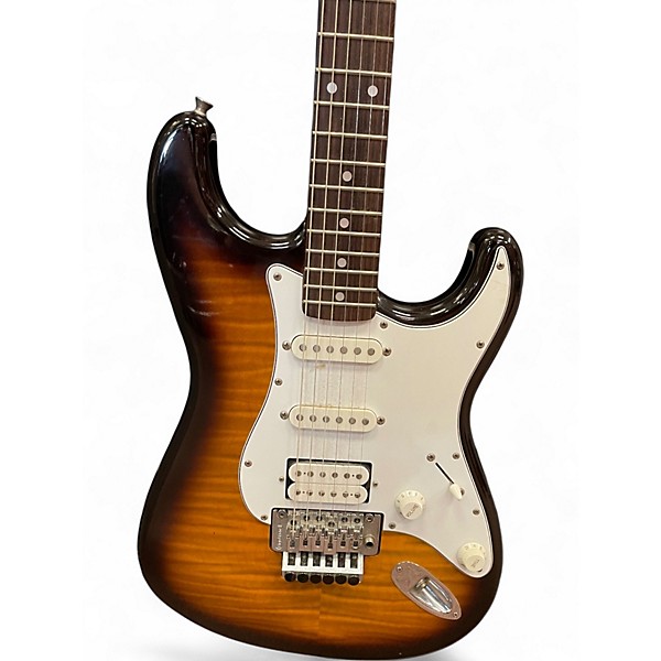 Used Fender STRATOCASTER FLOYD ROSE SQUIER SERIES  3 Color Sunburst Solid Body Electric Guitar