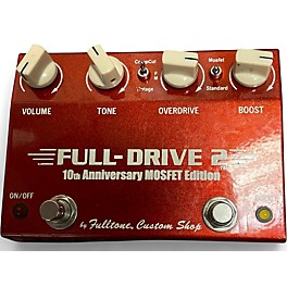 Used Fulltone 10th Ann FD2MOS Fulldrive 2 Mosfet Overdrive Effect Pedal